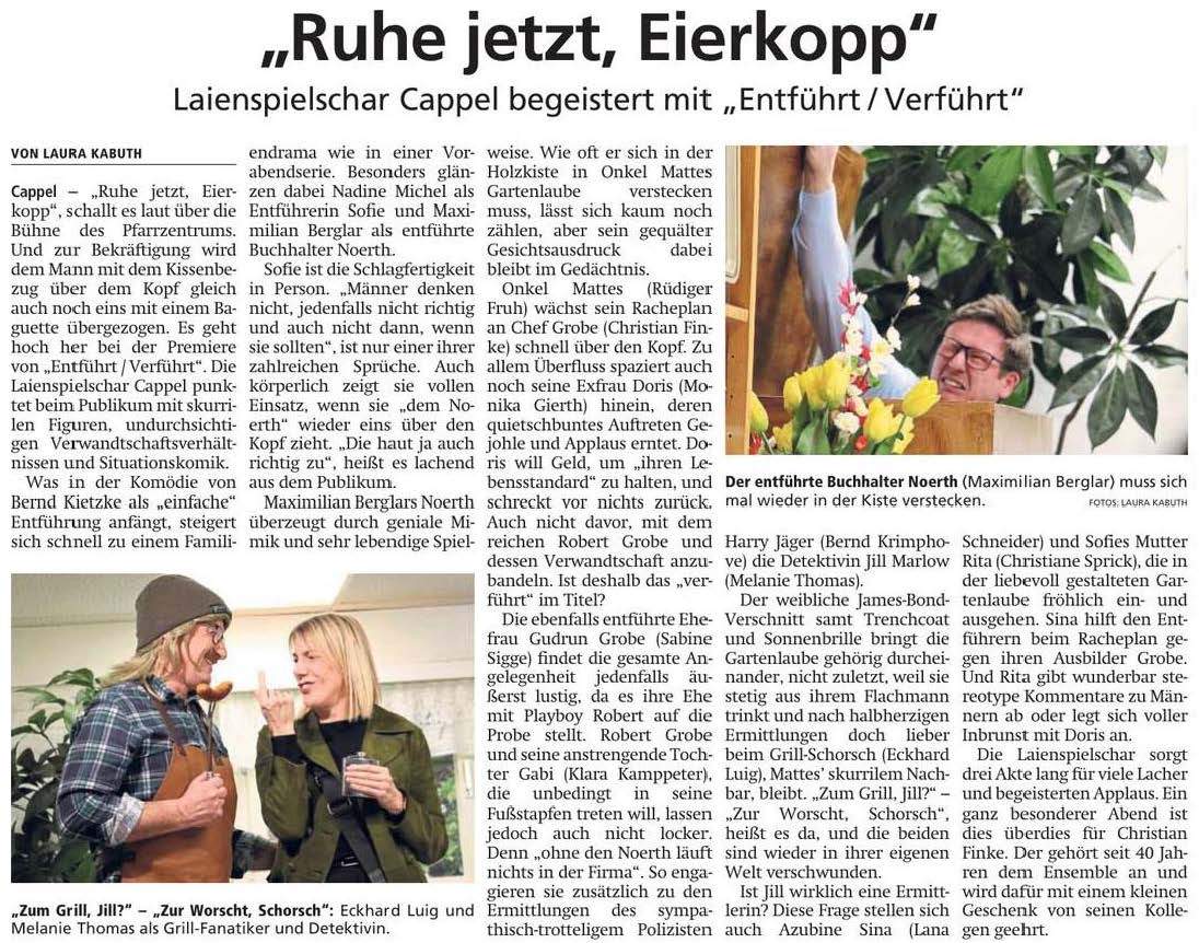 Presseartikel "Der Patriot"