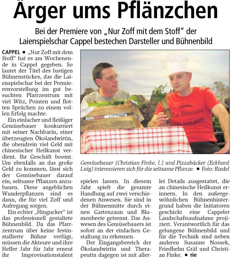 Presseartikel Patriot nach Premiere